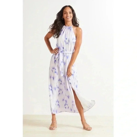 Cloth & Stone Side Slit Halter Maxi Dress Size S - Picture 1 of 10